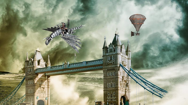 Steampunk Fantasy Landscape